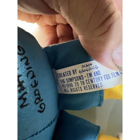 Vintage Bart Simpson Plush Stuffed Rag Doll 17" Dan Dee 1990 90's Matt Groening - Picture 3 of 6